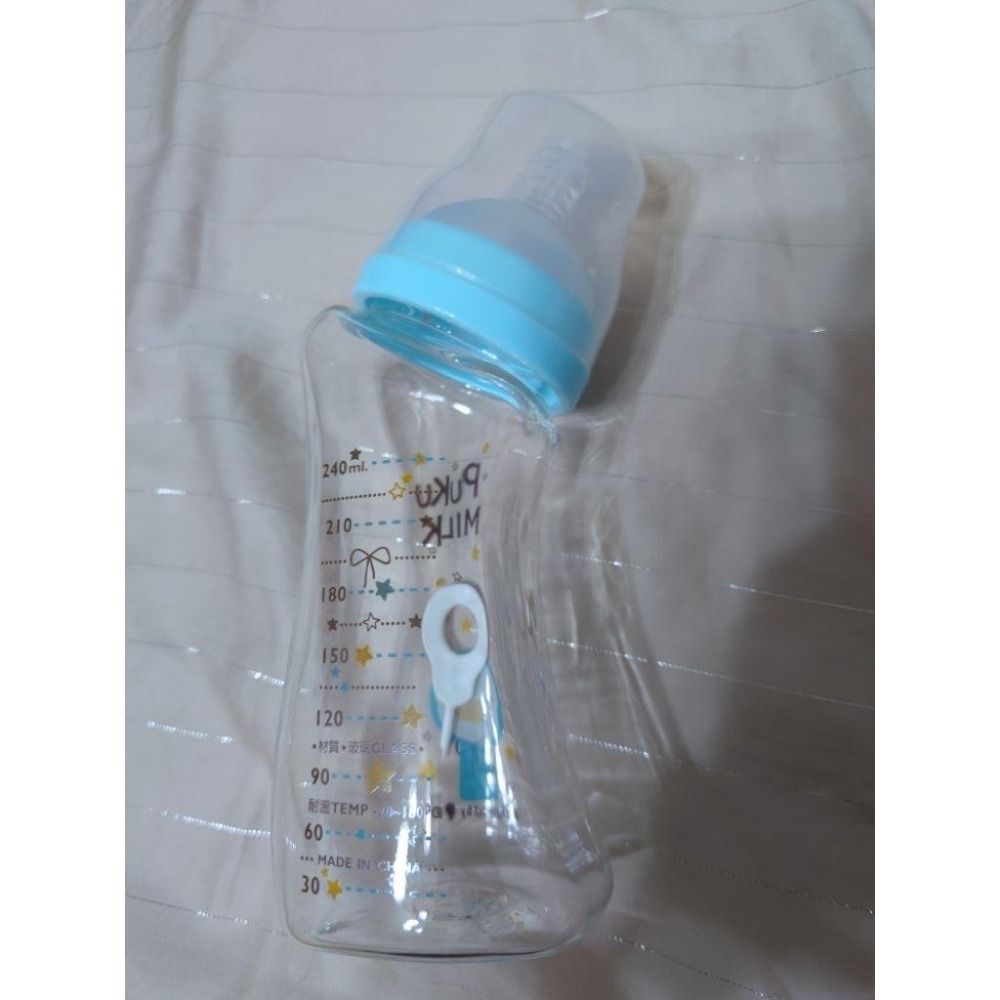 全新 PUKU藍色企鵝 倍特曲線玻璃奶瓶-細節圖4