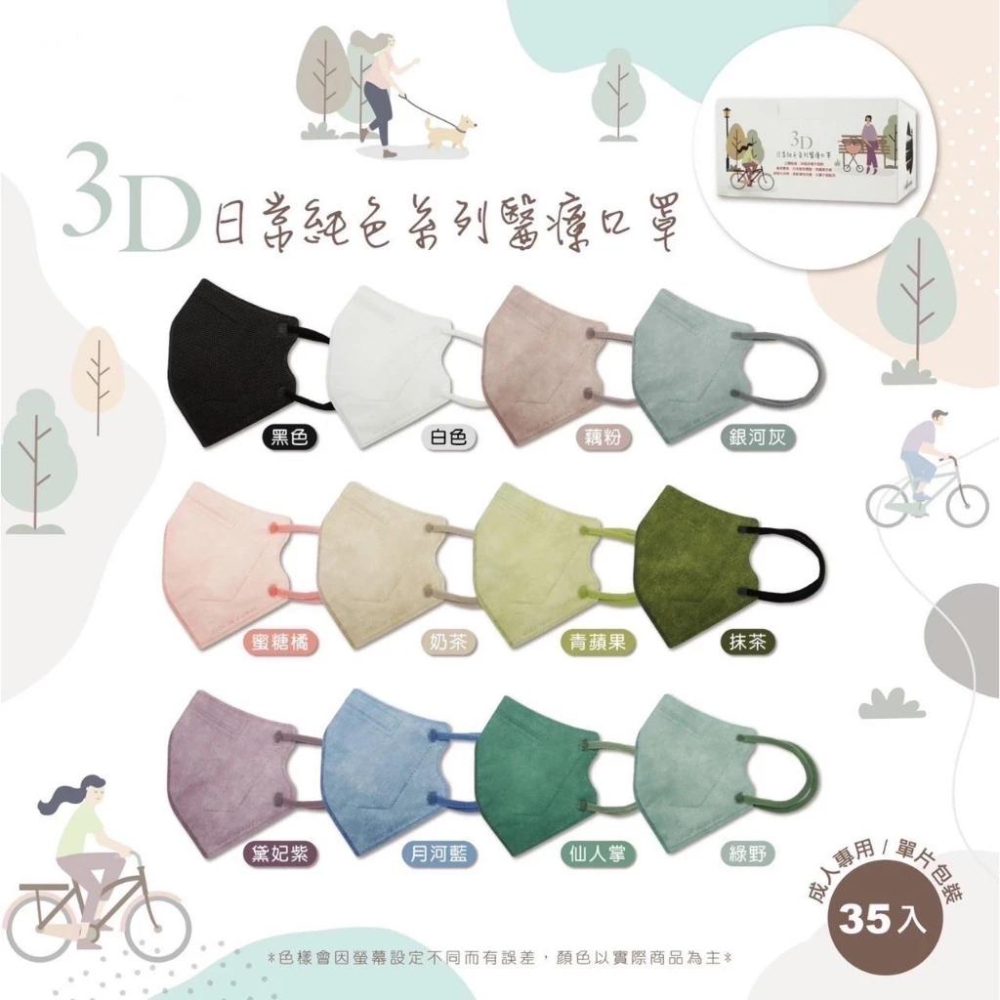 【現貨免運】MIT台灣製MD鋼印【德冠】3D立體醫療口罩 成人款 網紅款 35入 50入 醫療口罩-細節圖3