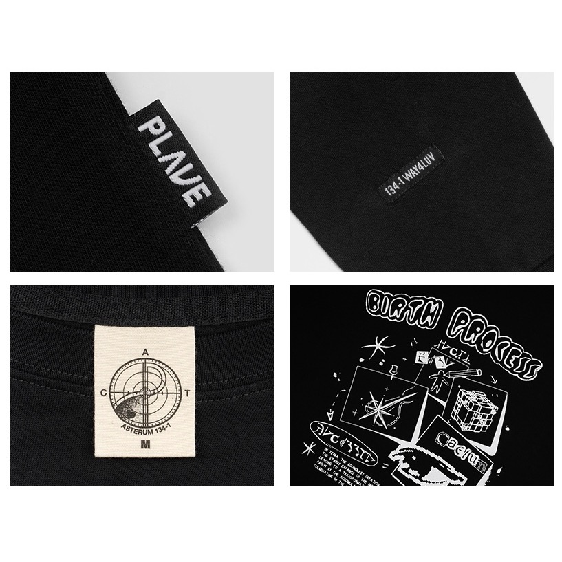 PLAVE W4L CREWNECK T-SHIRT BLACK M號-細節圖4