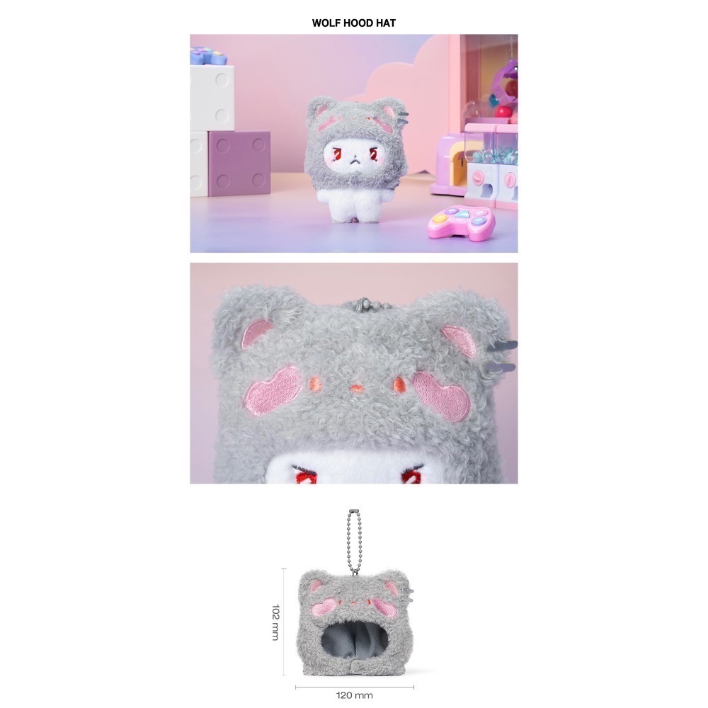 PLAVE MMMM官網二販大娃/動物頭套 meymu muhmo 藝俊 銀虎-細節圖5