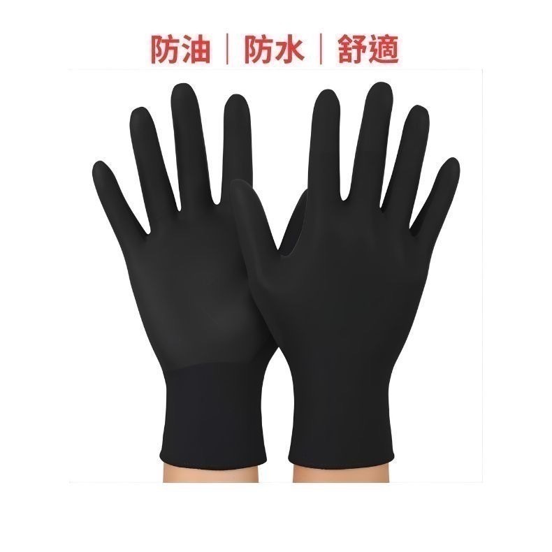 複合丁腈手套 100入｜無粉一次性｜不含乳膠｜防水耐用不易破｜食品清潔餐飲多用途-細節圖4