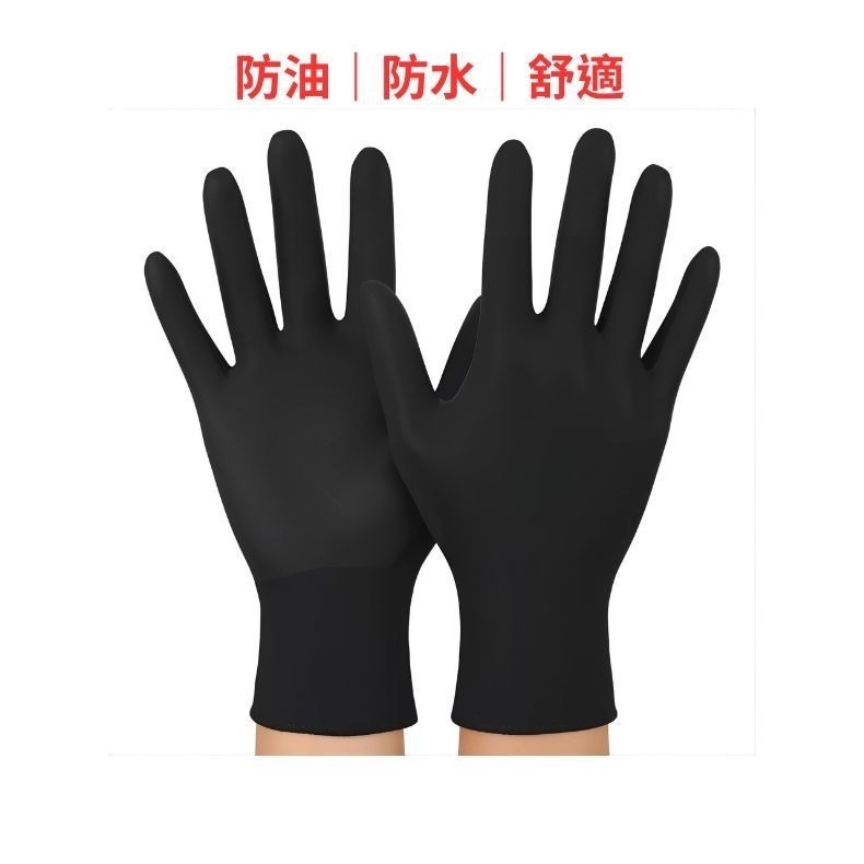 複合丁腈手套 100入｜無粉一次性｜不含乳膠｜防水耐用不易破｜食品清潔餐飲多用途-規格圖5