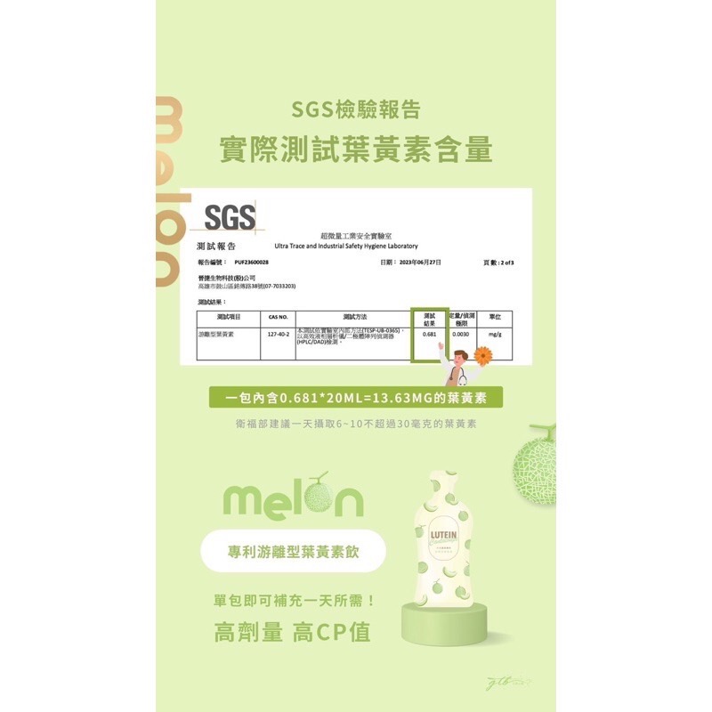 哈密瓜專利游離型葉黃素🍈-細節圖4