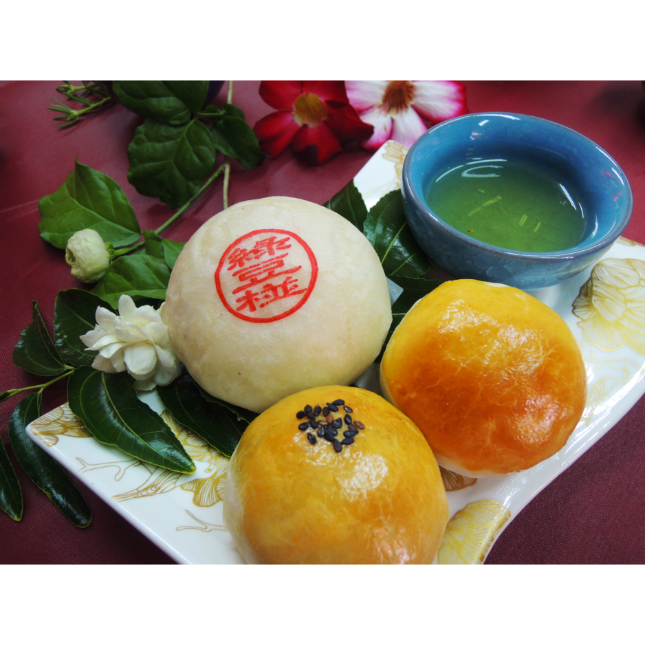 勝香珍-中秋禮盒 (蛋黃酥6+小月餅4入 )  傳統月餅 伴手禮 綠豆椪 綠豆凸 蛋黃酥-細節圖3