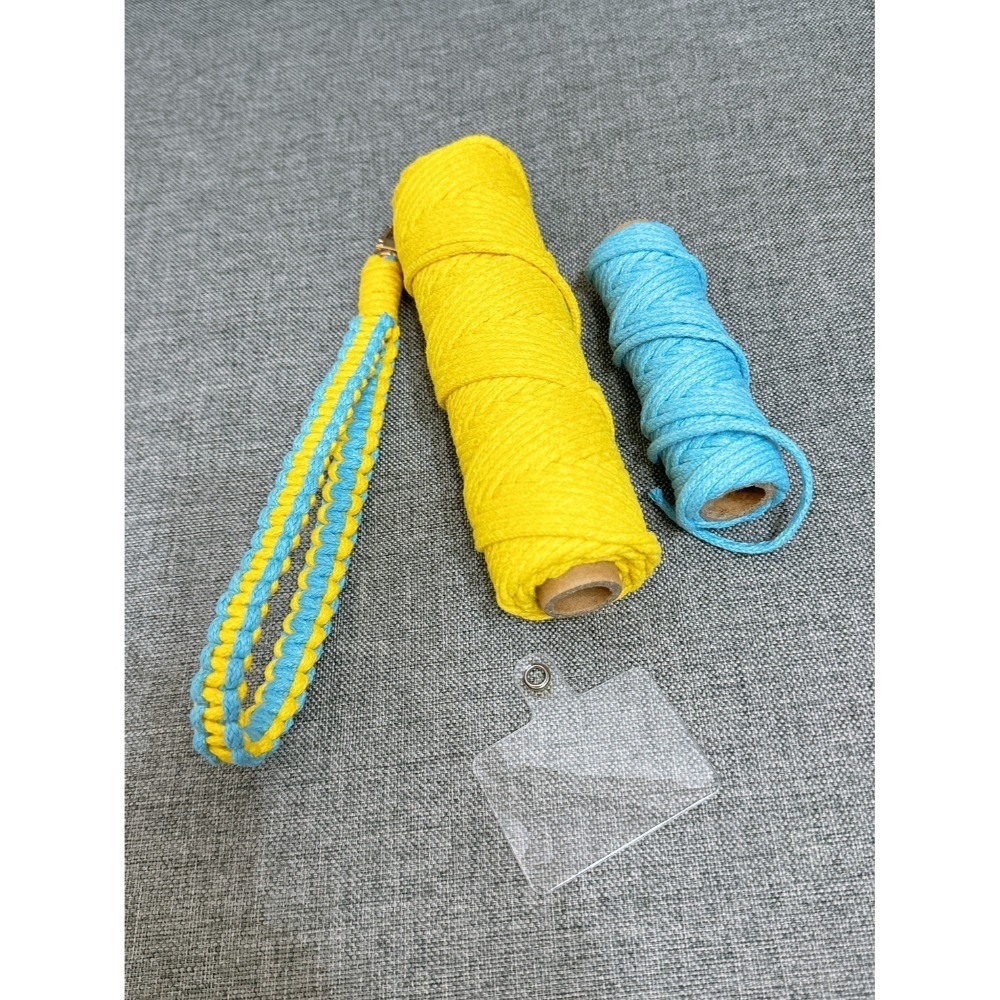 【手機環編織🧶贈墊片】掛手機 掛鑰匙 多色可選 手工編織 手機腕帶 吊飾-規格圖4