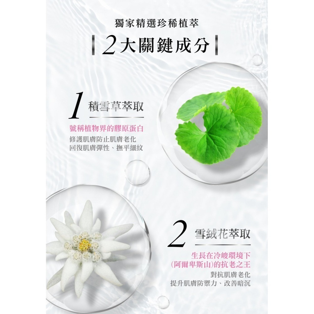 【萃妍皙·保濕面膜】保濕 玻尿酸補水 積雪草 雪絨花 清爽不黏膩-細節圖5