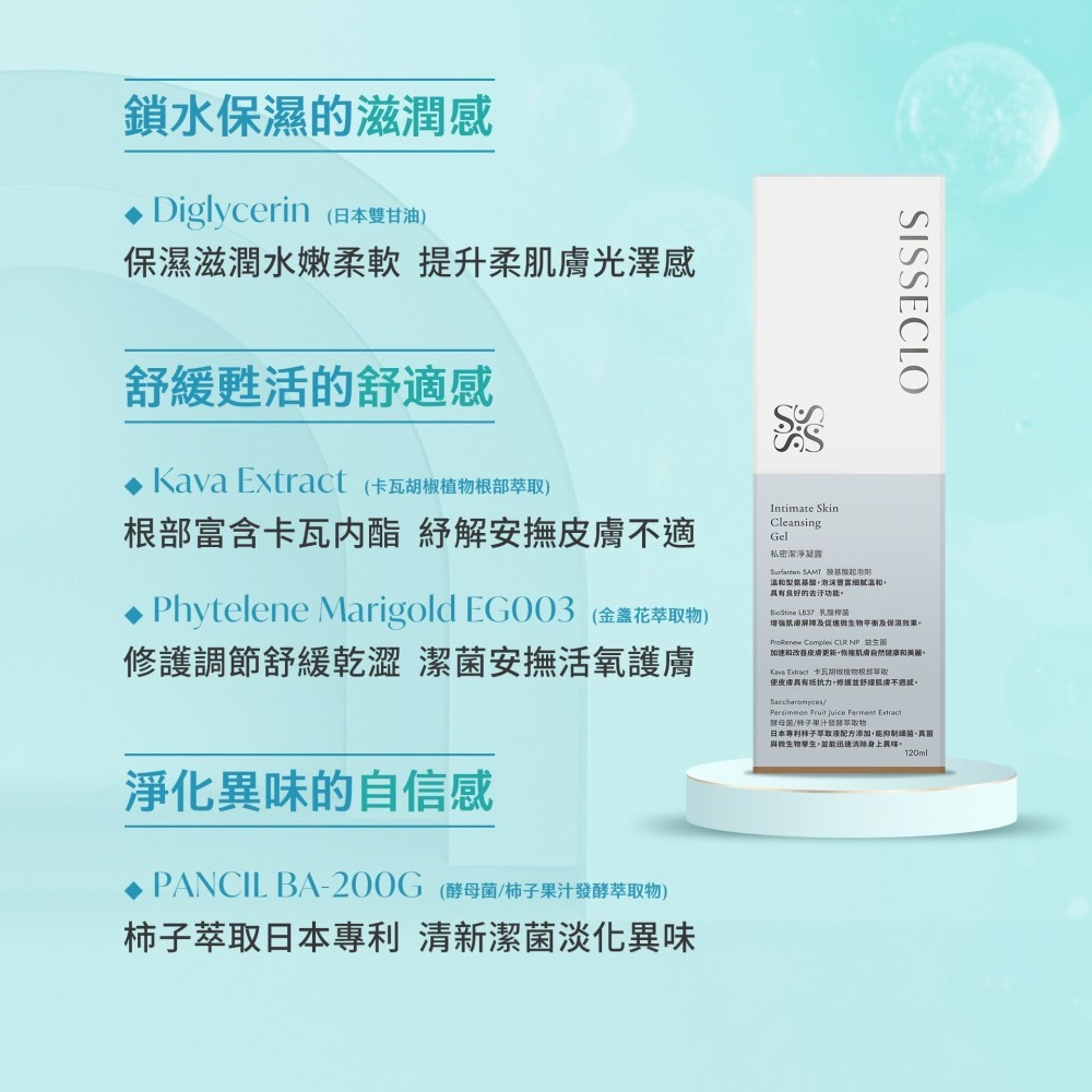 【SISSECLO靚源植戀】私密潔淨凝露 私密洗 私密處清潔 微涼感-細節圖6