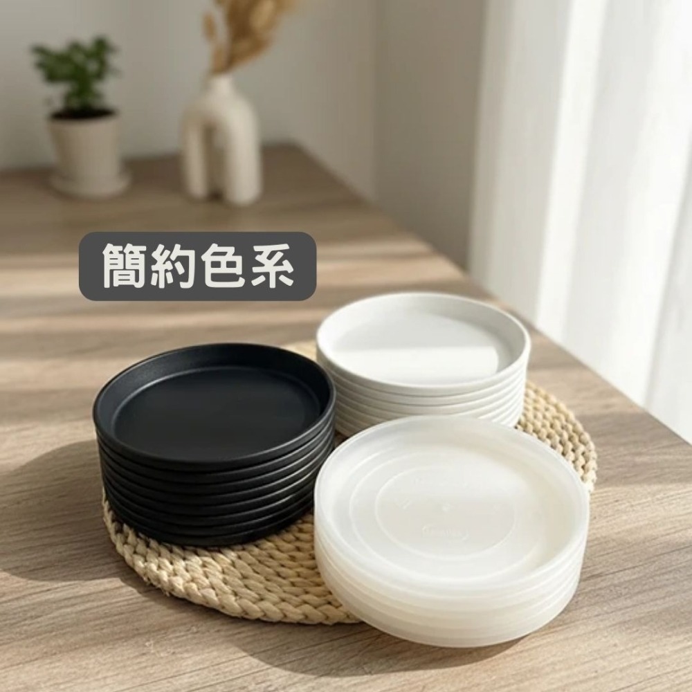 接水盤 花盆底盤 盆栽底盤 底盤 塑膠水盤 植物底盤 花盆底座 水盤 花盆托盤 圓形水盤 花盆托盤 簡約色系-細節圖6