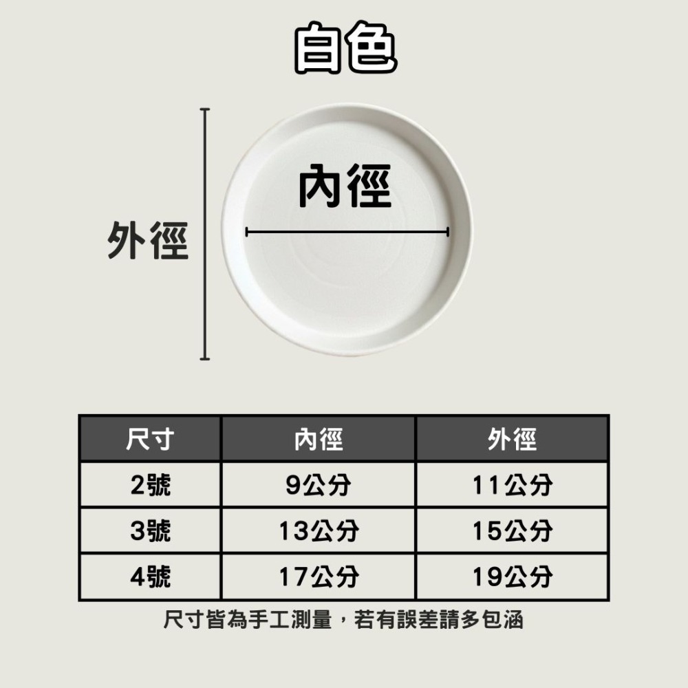 接水盤 花盆底盤 盆栽底盤 底盤 塑膠水盤 植物底盤 花盆底座 水盤 花盆托盤 圓形水盤 花盆托盤 簡約色系-細節圖7
