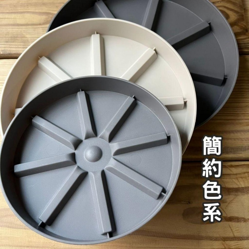 透氣水盤 花盆底盤 水盤 塑膠水盤 底盤 花盆托盤 接水盤 盆栽底盤 花盆底座 增高水盤 墊高水盤 花盆托高 簡約色系-細節圖5