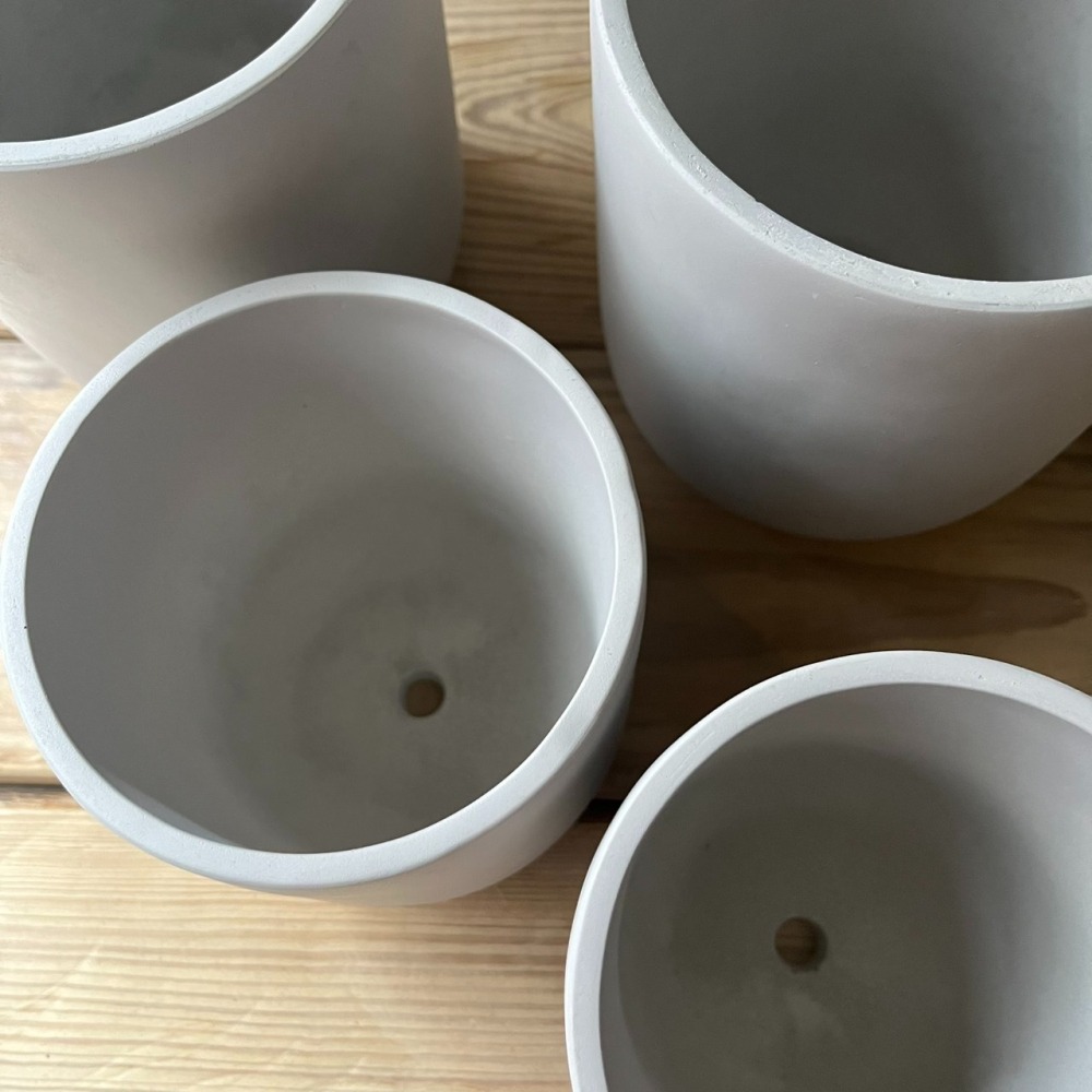 水泥盆 U型水泥盆 花盆 花器 經典款 簡約盆 北歐風盆器 水泥盆栽 觀葉植物 多肉盆 室內植物 盆栽 底部有打孔-細節圖4