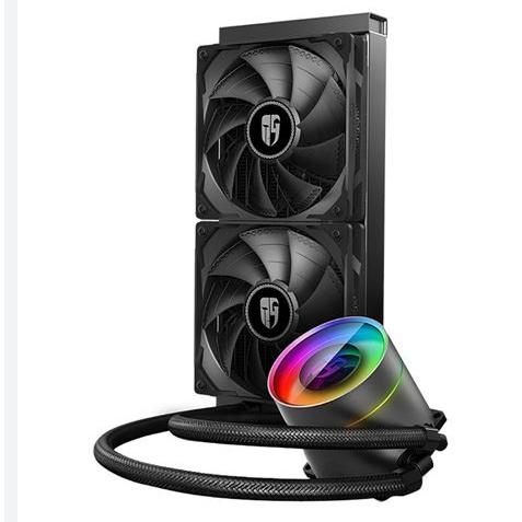 捷大電腦 九州風神 DEEPCOOL 堡壘 Castle 240EX WH白 RGB CPU 一體式水冷散熱器-細節圖5