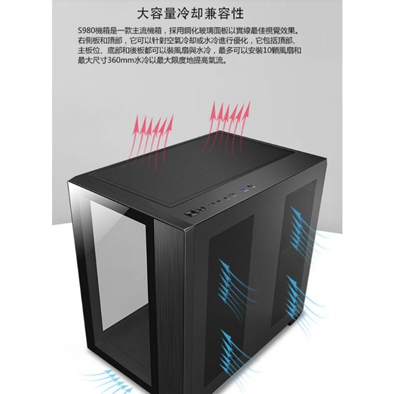 捷大電腦 TrendSonic 翰欣 純淨 大海景房 ATX 機箱-白現貨 電腦機殼 電競機殼-細節圖8