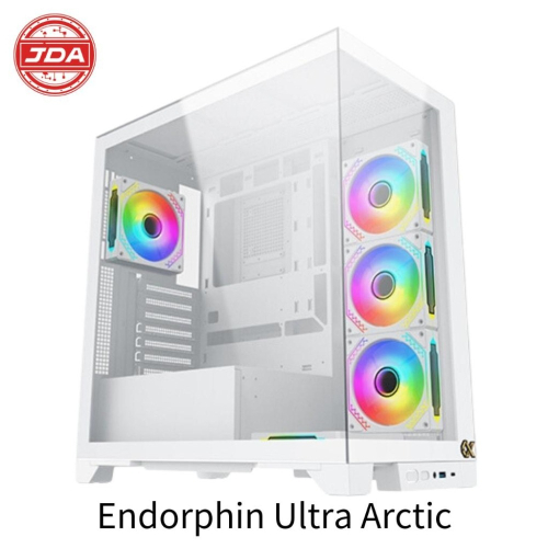 捷大電腦 富鈞 Endorphin Ultra Arctic 白 電腦機殼 電競機殼