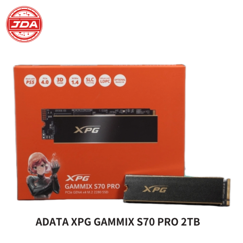 捷大電腦 威剛 ADATA 固態硬碟 XPG GAMMIX S70 PRO 2TB SSD PS5相容