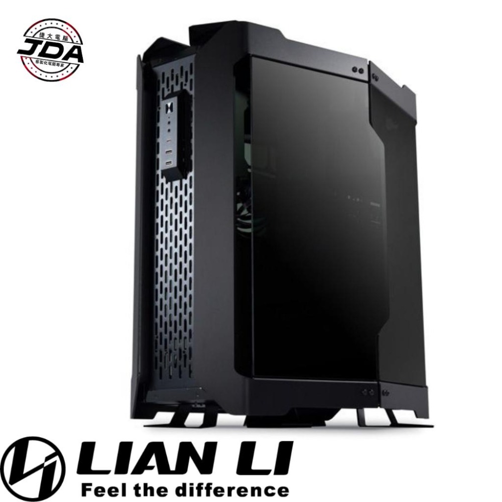 捷大電腦 聯力 LIAN LI TR-01X 黑 ATX 雙面玻璃透側 電腦機殼 電競機殼-細節圖2