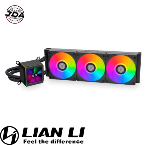 捷大電腦 聯力 LIAN LI GA II LCD 360B 黑 水冷散熱器 2.88吋LCD