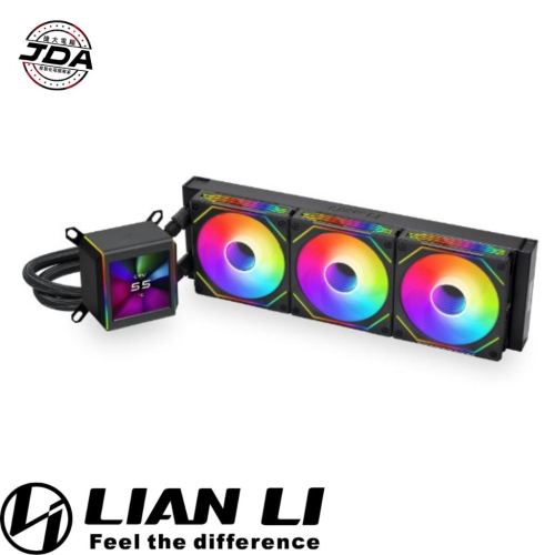 捷大電腦 聯力 LIAN LI GA II LCD SL INF 360B 黑 水冷散熱器 2.88吋LCD