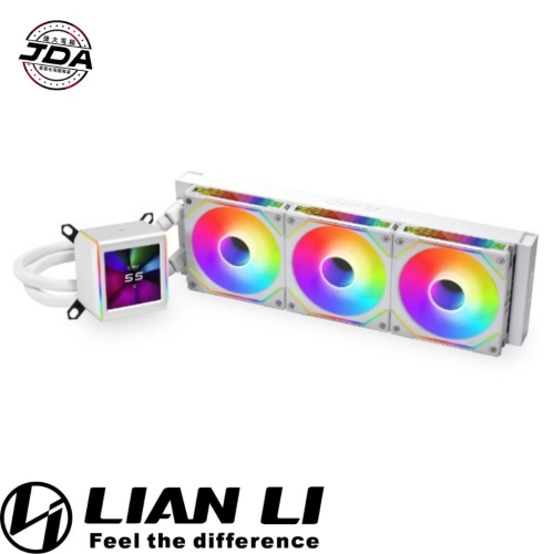 捷大電腦 聯力 LIAN LI GA II LCD SL INF 360W 白 水冷散熱器 2.88吋LCD