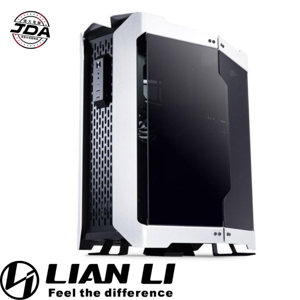 捷大電腦 聯力 LIAN LI TR-01A  銀 ATX 雙面玻璃透側 電腦機殼 電競機殼-細節圖2