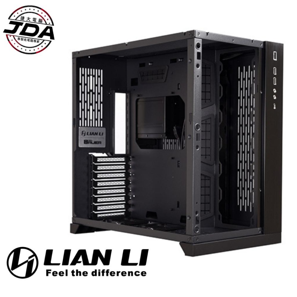 捷大電腦 聯力 LIAN LI O11 Dynamic 黑 E-ATX 電腦機殼 電競機殼-細節圖2