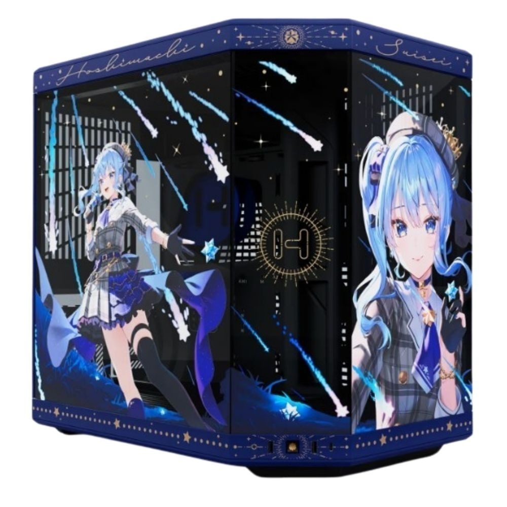 HYTE Y70 Hoshimachi Suisei 星街彗星 聯名限量版 全景玻璃機殼(附限量聯名掛軸)-細節圖2