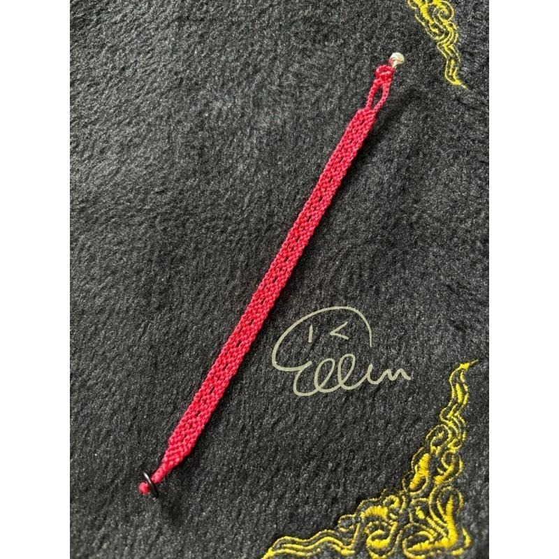 簡約紅繩 菱格回紋造型 蠟線編織手鍊/手環/手繩/編繩/扣式設計 固定長度 B071-細節圖3