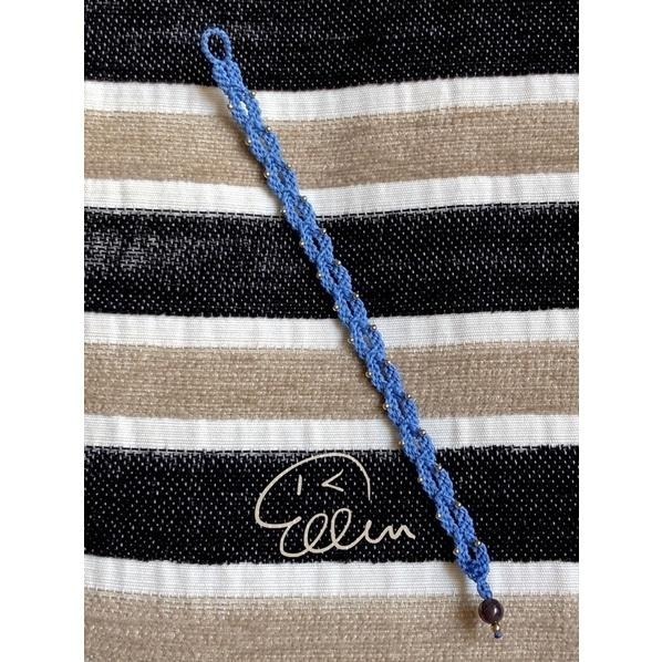 葉片串串 蠟線編織手鍊/蠟線手環/手繩/編繩 珠扣式 固定長度 B049-細節圖7