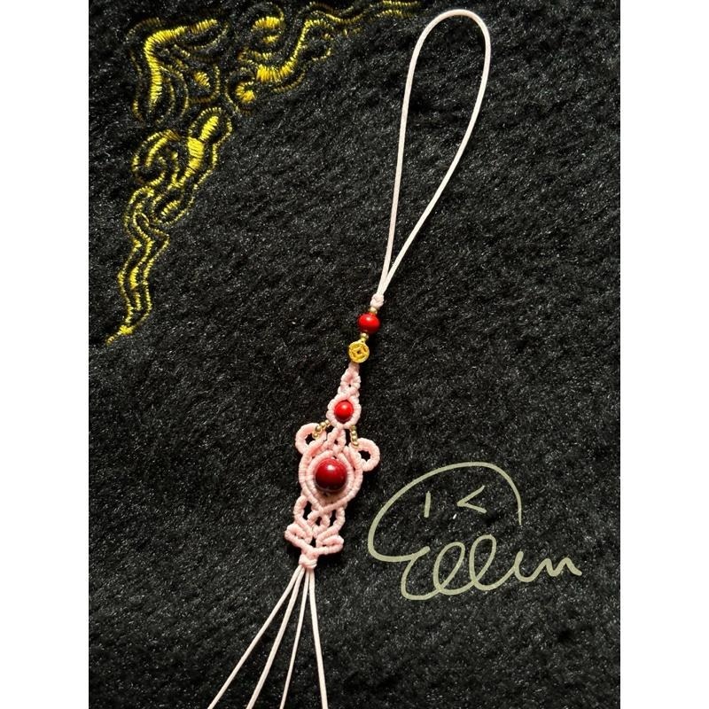 可愛熊風🐻 半成品 蠟線編織小吊飾/小掛件/編繩/ 需自行綁上吊墜或配件  GG02-細節圖5