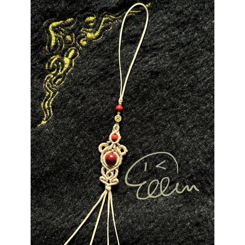 可愛熊風🐻 半成品 蠟線編織小吊飾/小掛件/編繩/ 需自行綁上吊墜或配件  GG02-細節圖6