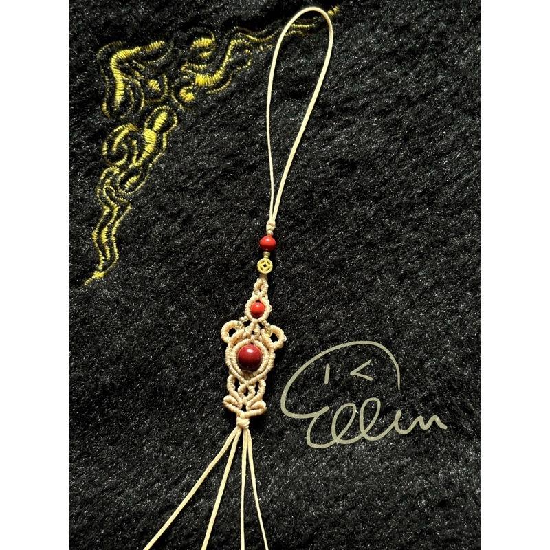 可愛熊風🐻 半成品 蠟線編織小吊飾/小掛件/編繩/ 需自行綁上吊墜或配件  GG02-規格圖6