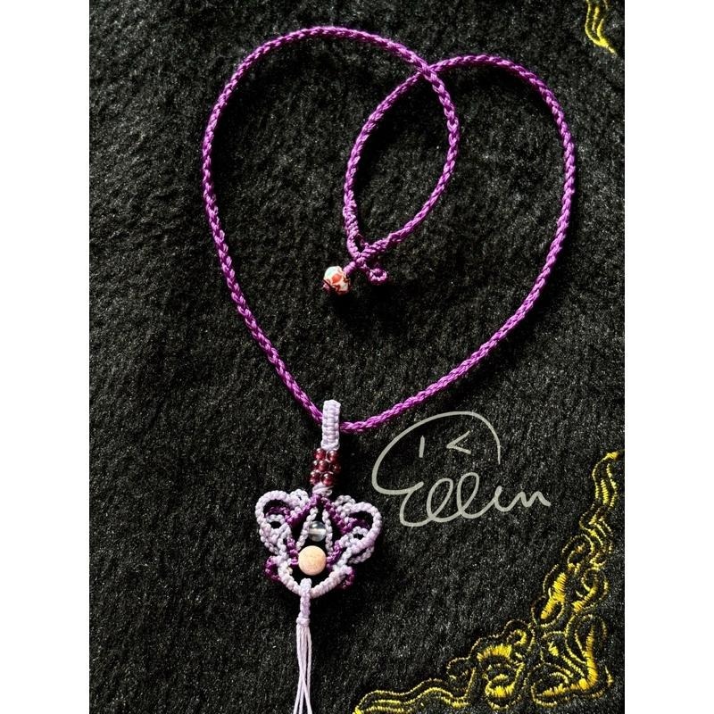 古典風格 半成品 蠟線編織項鍊/頸鏈/項鍊繩/編繩/珊瑚玉 拉長石/扣式設計 需自行綁上吊墜 GG03-細節圖4