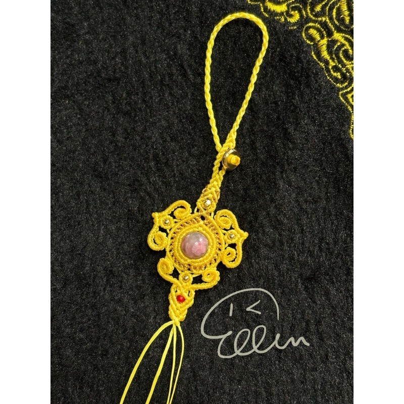 古典風格 半成品 蠟線編織掛繩/包掛/掛件/編繩/薔薇輝櫻花雨 圓珠/扣式設計 需自行綁上墜飾 GG01-規格圖9