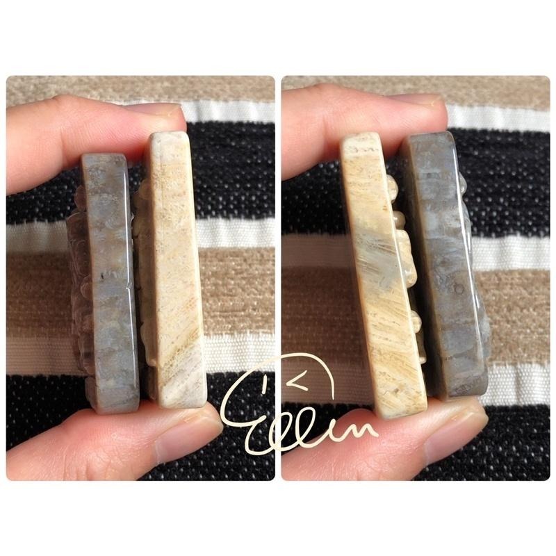 珊瑚玉 水瓶座♒️ 天秤座♎️ 吊墜/雕刻方牌 配件 B617-細節圖3