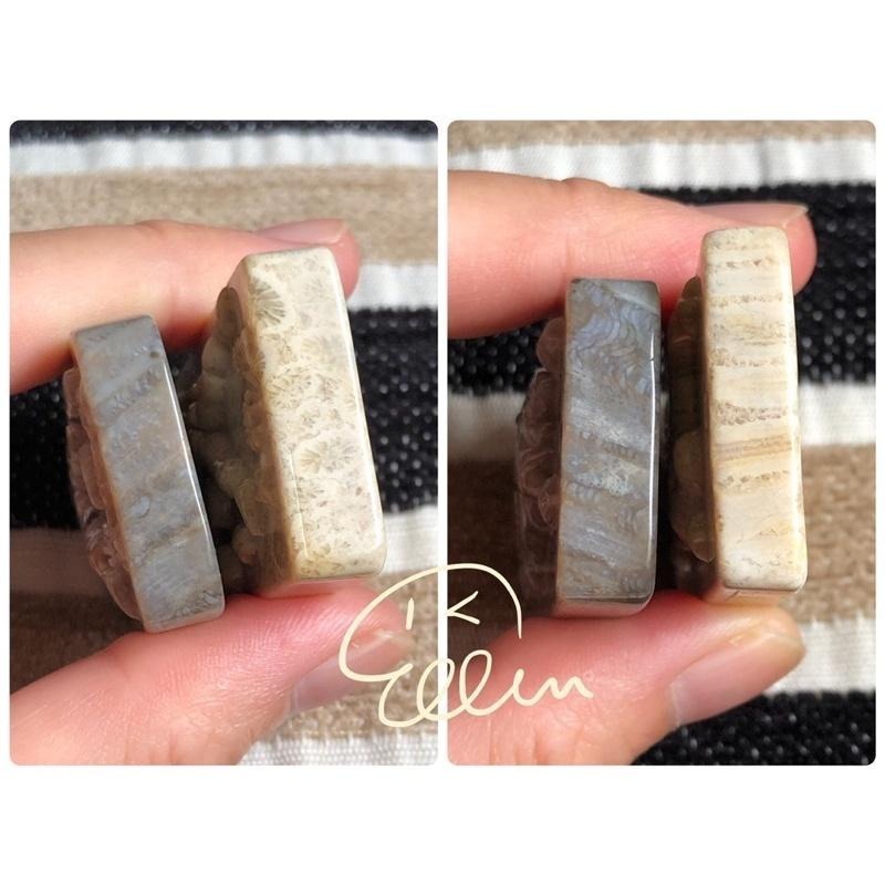 珊瑚玉 水瓶座♒️ 天秤座♎️ 吊墜/雕刻方牌 配件 B617-細節圖4