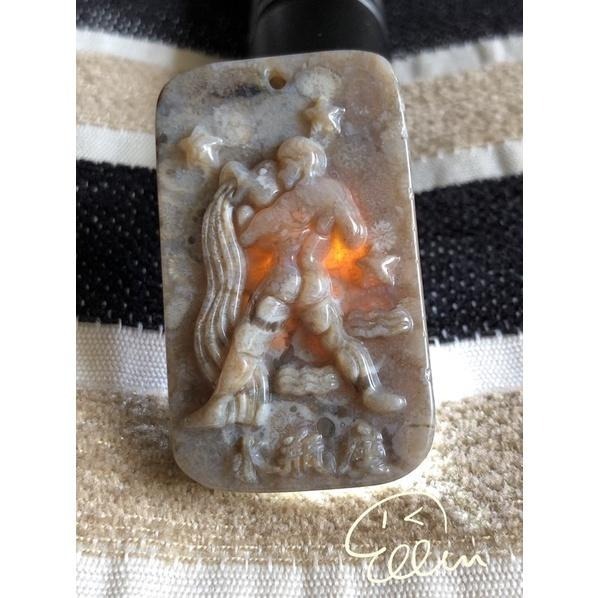 珊瑚玉 水瓶座♒️ 天秤座♎️ 吊墜/雕刻方牌 配件 B617-細節圖5