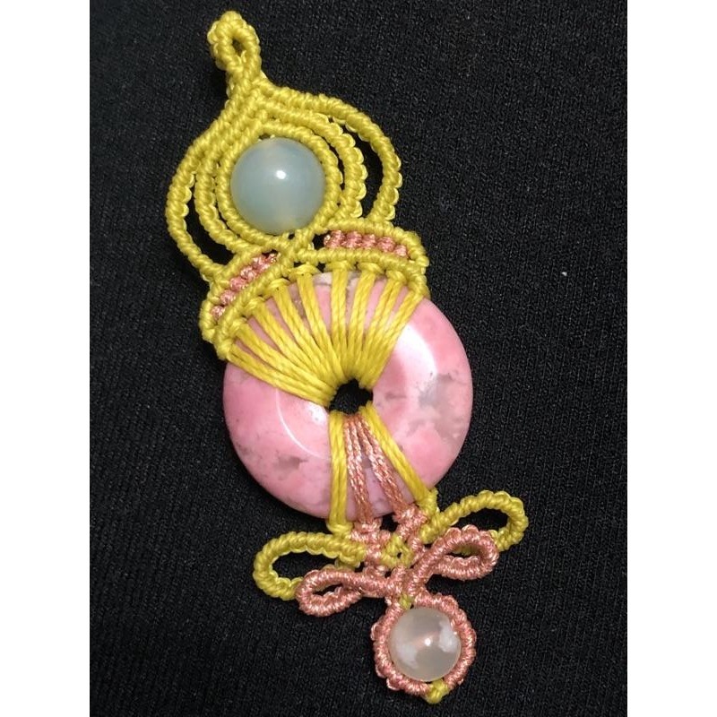 薔薇輝 平安扣 華麗變身 蠟線編織墜飾/掛飾/吊飾 P27-細節圖3