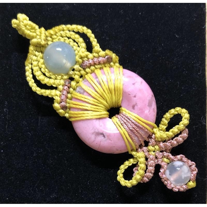 薔薇輝 平安扣 華麗變身 蠟線編織墜飾/掛飾/吊飾 P27-細節圖4