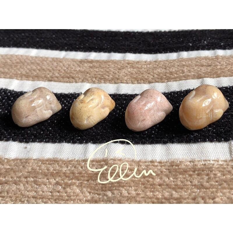 珊瑚玉 可愛兔兔 趴趴兔🐰通孔 手作配件 手作材料 菊花石 B616-細節圖3