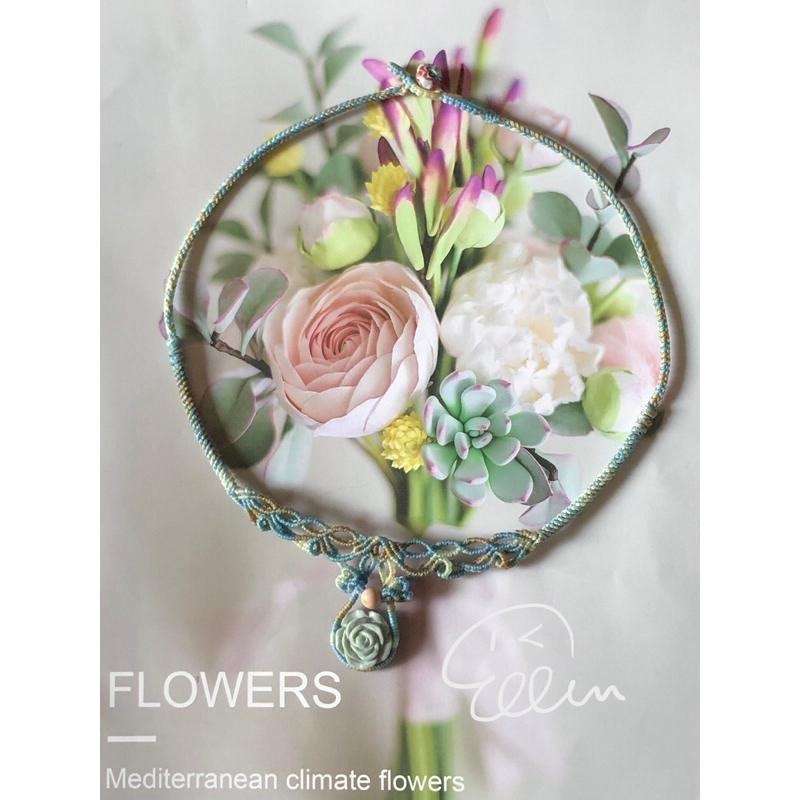 阿拉善瑪瑙 玫瑰花雕刻 有兩款 蠟線編織套鍊/項鍊/頸鍊/編繩/鎖骨鏈 單面配件 墜飾不可拆 N32-細節圖5