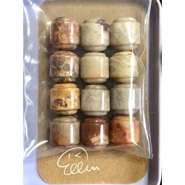 珊瑚玉 車輪桶珠 手作材料 配件 約13-14mm  散珠 不拆售 共12顆 B618-細節圖3