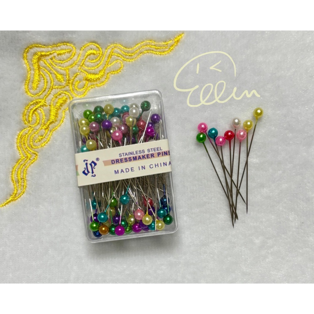 [手作材料工具] 彩色珠針 定位針/大頭針/手工編織固定/裁縫定位固定 有盒裝、盤裝2規格 M01-細節圖3
