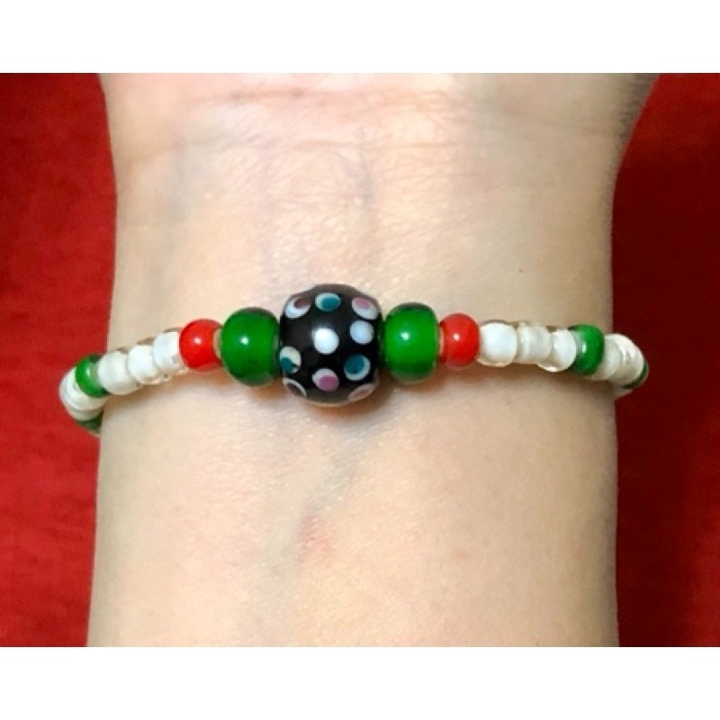 亮眼繽紛 點眼琉璃 串珠 手鍊/手環/手串/手珠 彈性線 B619-細節圖2