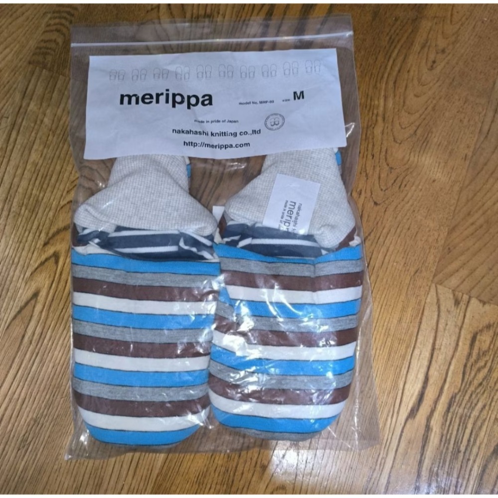 【日本直送】Merippa 春夏款隨機條紋 可翻室內拖鞋 全新未使用 日本正品現貨-細節圖6
