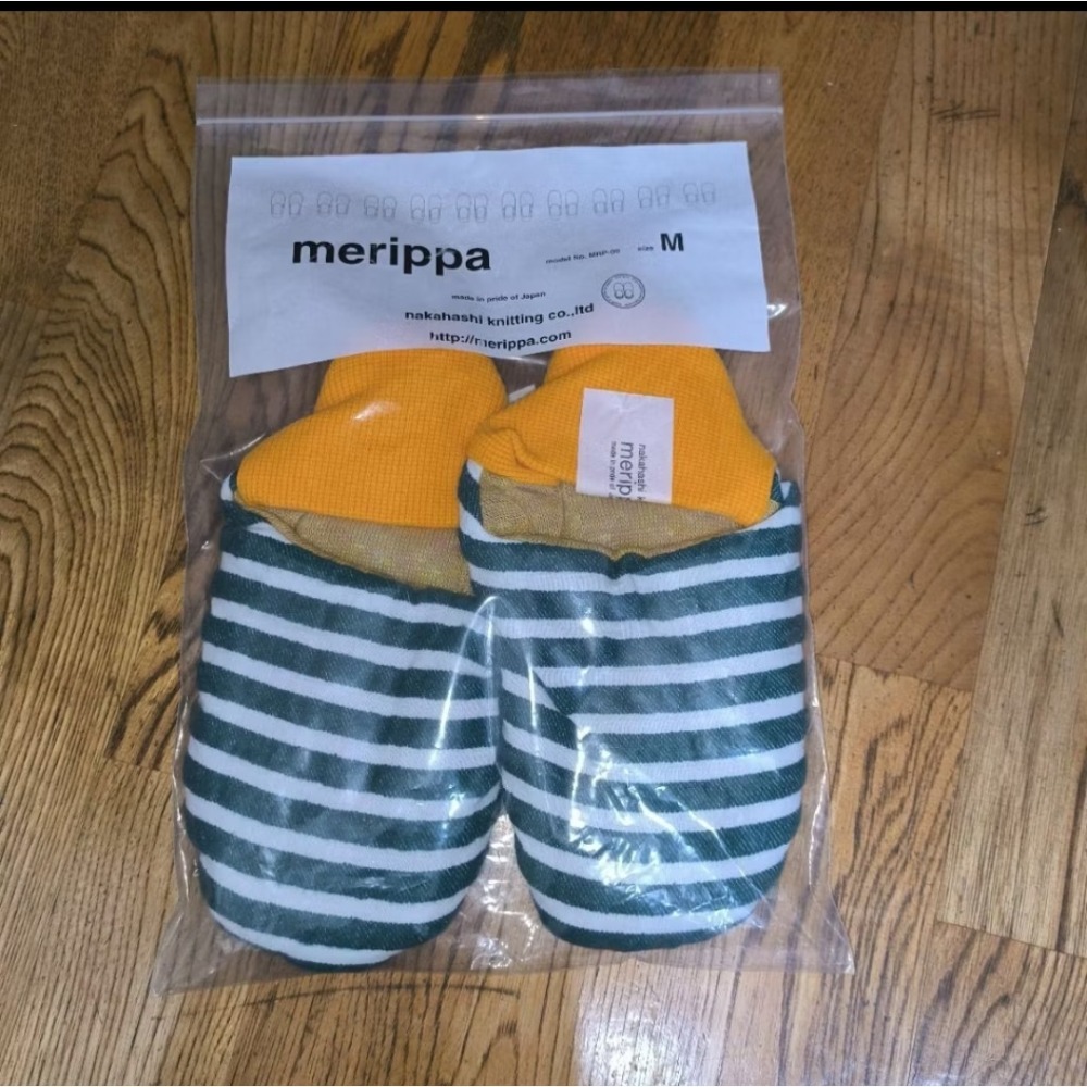 【日本直送】Merippa 春夏款隨機條紋 可翻室內拖鞋 全新未使用 日本正品現貨-規格圖6