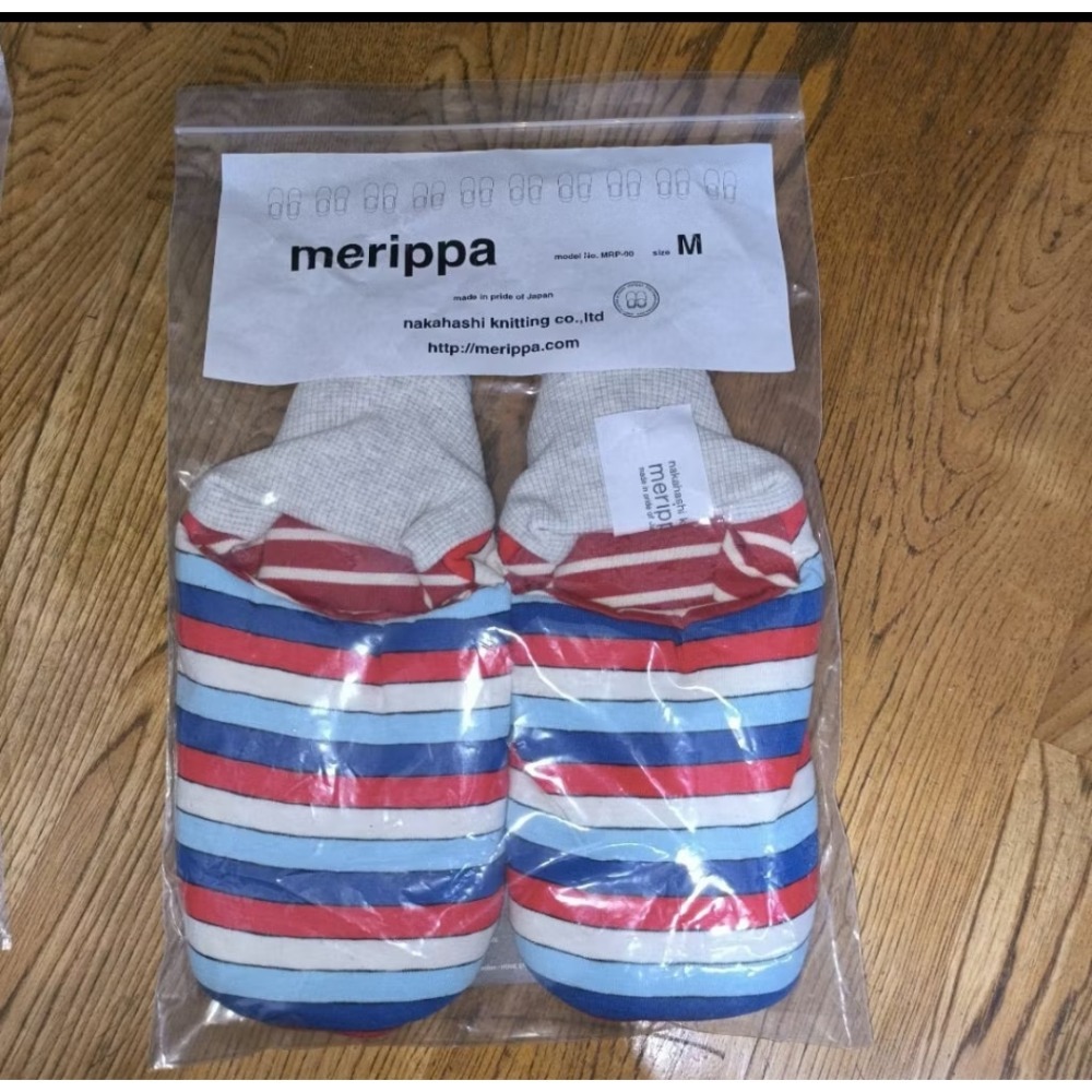 【日本直送】Merippa 春夏款隨機條紋 可翻室內拖鞋 全新未使用 日本正品現貨-規格圖6