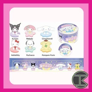 【愛蛋客】現貨 盲盒公仔 三麗鷗星月雲毛絨盲盒 美樂蒂 怕洽狗 大耳狗 玩具 收藏 娛樂 一中盒6入-細節圖2