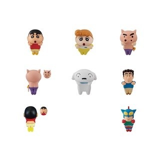 【愛蛋客】現貨 蠟筆小新 BANDAI  杯緣公仔 扭蛋 轉蛋 收藏 娛樂 全八種-細節圖2