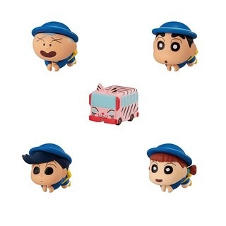 【愛蛋客】現貨  日版 BANDAI 蠟筆小新充電線公仔 P4 校服篇 娃娃車 小新 扭蛋 全六種-細節圖2
