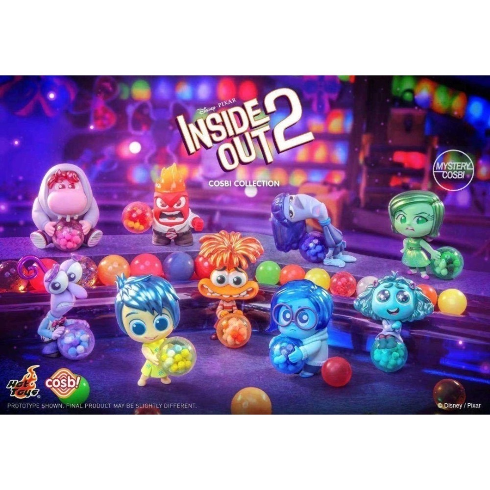 【愛蛋客】現貨 Hot Toys腦筋急轉彎二代 盲盒 玩具 公仔 盒玩 一中盒8入-細節圖2